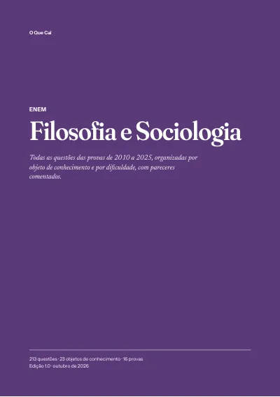 Capa da apostila de Filosofia e Sociologia