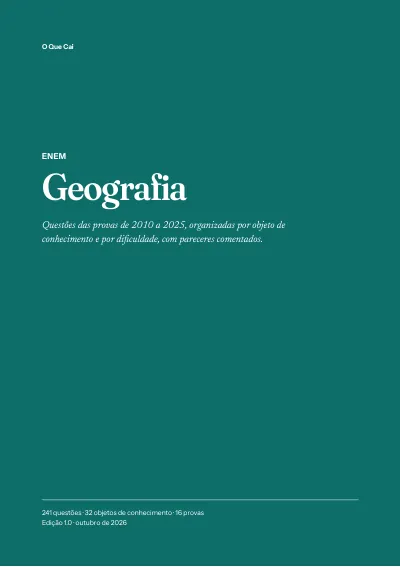 Capa da apostila de Geografia